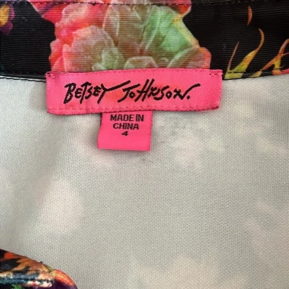 BETSEY JOHNSON VTG FLORAL DRESS - Picture 5 of 10